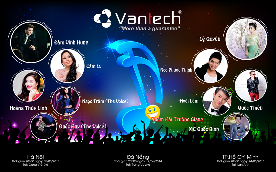 Chương trình ca nhạc tri ân khách hàng Vantech - Cameramienbac