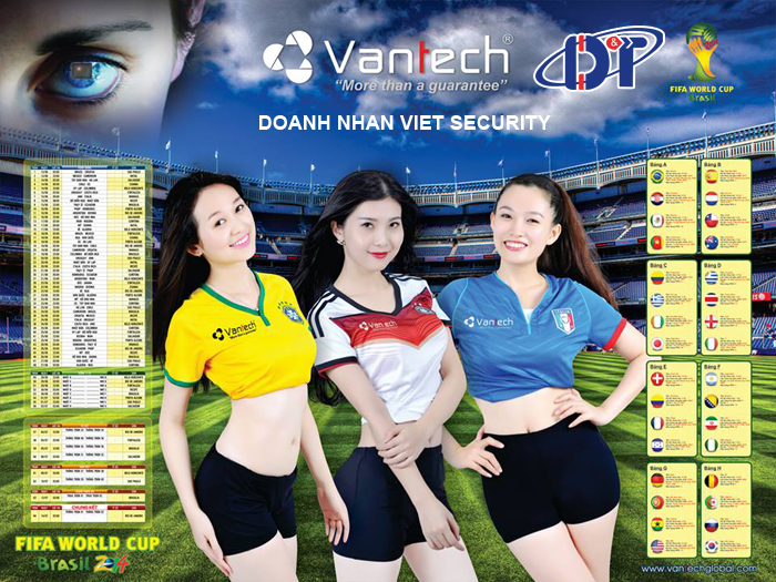 Lịch World Cup 2014 Vantech
